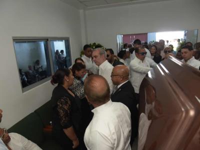El presidente Abinader participa en el funeral del diputado Julio Brito
