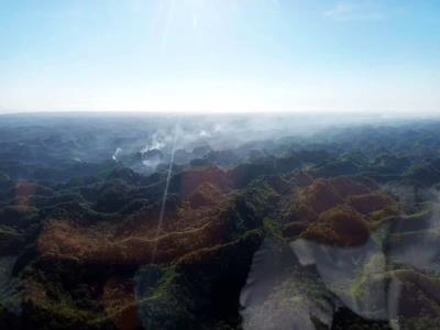 Persisten incendios en Los Haitises con más de 10 focos activos