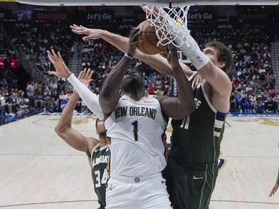 Zion Williamson brilla con 28 puntos para llevar a los Pelicans a la victoria sobre los Bucks