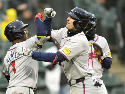 Atlanta Braves vence a Chicago en juego interrumpido por la lluvia