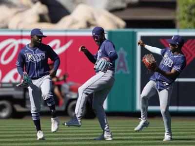 Caballero conecta cuadrangular; Rays vencen a Angelinos