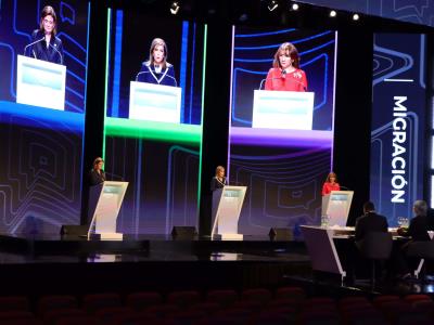 Cifras preocupantes de Zoraima Cuello captan la atención de Raquel Peña durante el debate