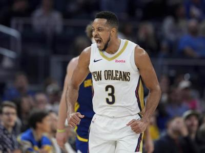 CJ McCollum anota 28 puntos y los Pelicans vencen a los Warriors