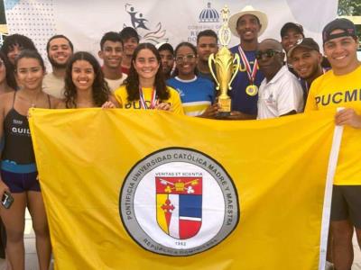 La Universidad Católica Madre y Maestra se coronó campeona del torneo de natación de los Juegos Universitarios