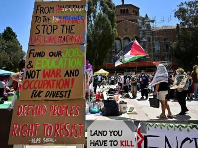 Las protestas de los estudiantes en Estados Unidos contra la guerra en Gaza continúan aumentando