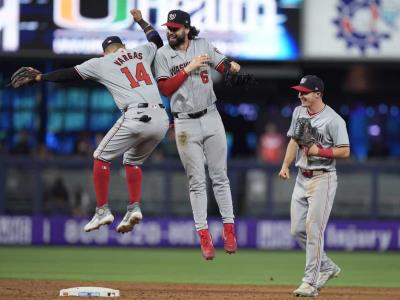 Nick Senzel conecta dos cuadrangulares y ayuda a que los Nacionales derroten a los Marlins