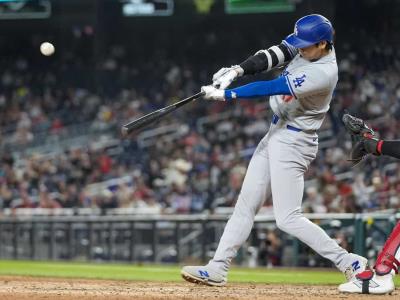Ohtani consigue tres dobletes para los Dodgers en una victoria abrumadora sobre los Nacionales