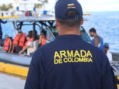 Operación de salvamento de migrantes en San Andrés ejecutada por la Marina colombiana