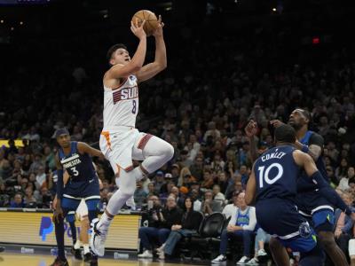 Phoenix Suns se adelantan anotando los primeros 15 puntos y vencen a Timberwolves