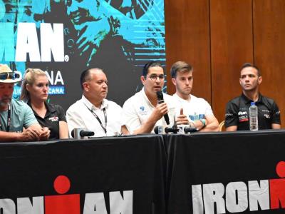 Preparados para la competencia Ironman 70.3 que se llevará a cabo el próximo domingo