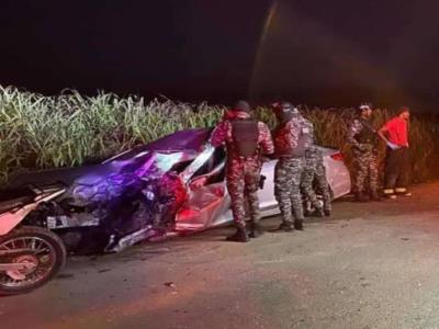 Trágico suceso en carretera de Hato Mayor: una persona fallecida y otra herida en accidente de tránsito