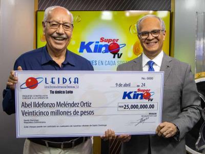 Un veterinario gana una cantidad de RD millones en el concurso Súper Kino TV de Leidsa