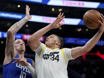 Utah Jazz gana a los Clippers y se asegura el cuarto puesto en la Conferencia Oeste