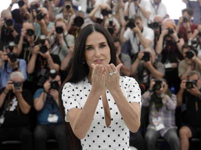 Actriz Demi Moore revela su última película 'The Substance' en prestigioso festival de cine de Cannes