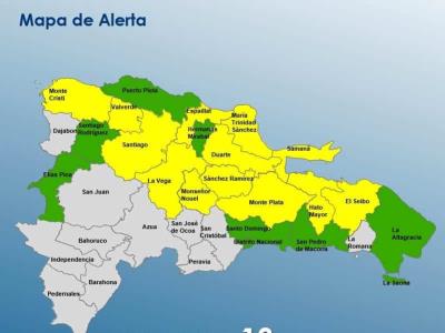 Cambio de clima en la República Dominicana: El Centro de Operaciones de Emergencias (COE) mantiene 21 provincias en alerta