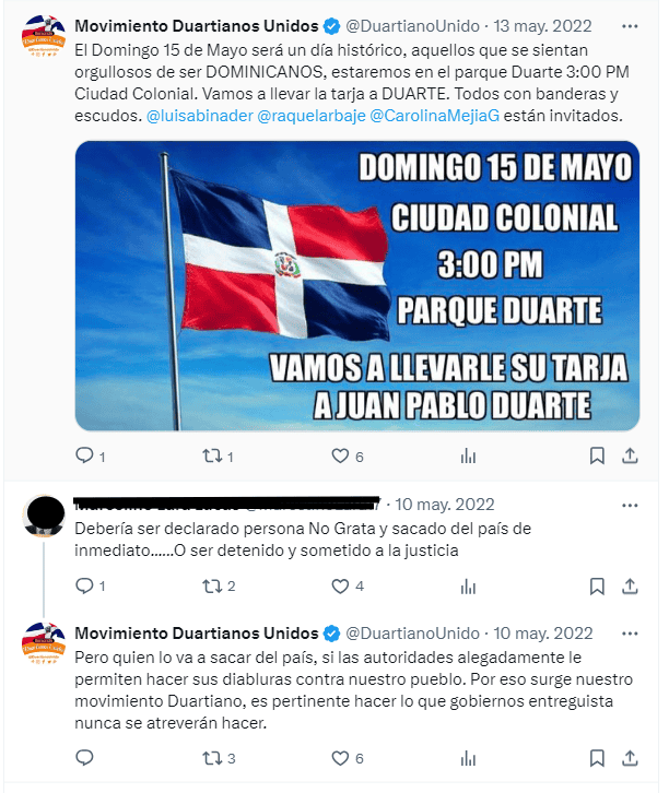 Captura de pantalla de los ataques a Josué Gastelbondo.