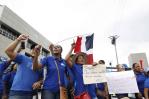 La ADP y otros gremios marchan hacia el Ministerio de Trabajo en demanda de aumento salarial