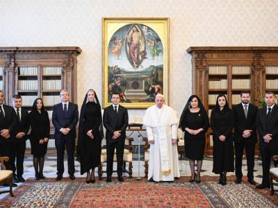 El Papa Francisco recibe al presidente de Ecuador en el Vaticano