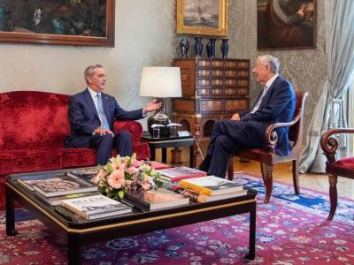 Encuentro entre el presidente Luis Abinader y el mandatario de Portugal