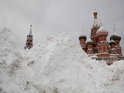 Impactante nevada en Moscú toma por sorpresa a la capital rusa