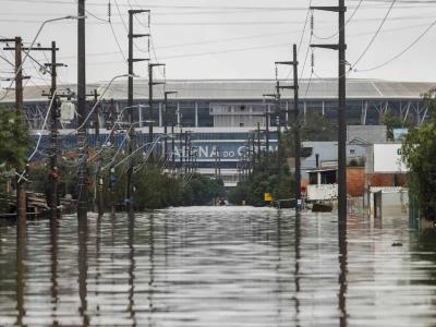 Impacto de la inundación en el Museo de Arte de Rio Grande do Sul