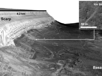 Investigación revela una cantidad inusual de nevadas en el planeta Marte