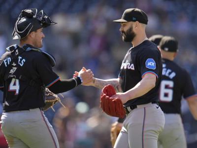Los Marlins de Miami conectan 16 hits en un juego, estableciendo un récord de la temporada en cuanto a cantidad de hits.