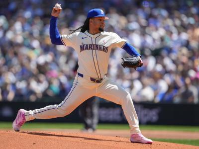 Luis Castillo se encuentra compitiendo por el liderazgo en ponches en la Liga Americana