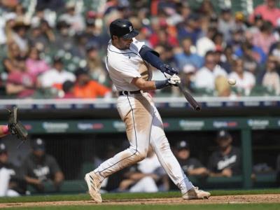 Matt Vierling conecta un jonrón de tres carreras y los Tigres vencen a los Piratas sin permitirles anotar