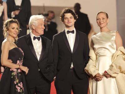 Uma Thurman se une a Richard Gere para presentar la película "Oh Canada" en el Festival de Cannes