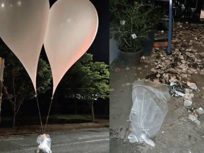 Corea del Norte aumenta la cantidad de globos con deshechos enviados hacia el Sur