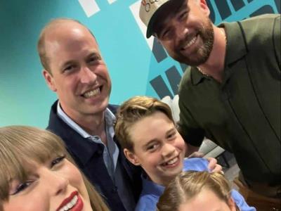 El Príncipe William junto a sus hijos disfrutan de la gira de Taylor Swift