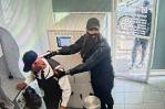 Fotografías del momento del asalto a sucursal del Banco Popular en la Luperón
