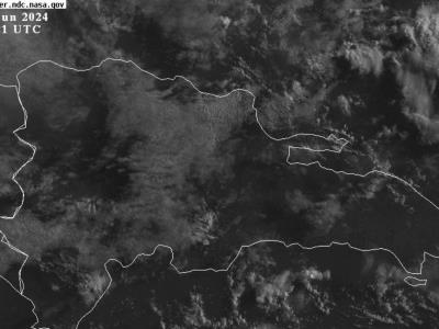 Estado del clima en la República Dominicana: Precipitaciones debido a una onda tropical y presencia de polvo proveniente del Sahara