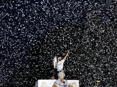Gran cantidad de personas festejaron el triunfo del Real Madrid en la Champions League