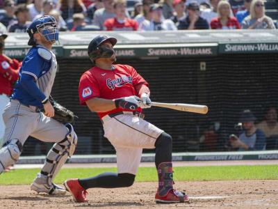 Guerrero Jr. conectó un jonrón, sin embargo, los Azulejos fueron derrotados por los Guardianes