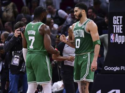 Jayson Tatum y Jaylen Brown se unen nuevamente como destacado dúo en el equipo de los Celtics
