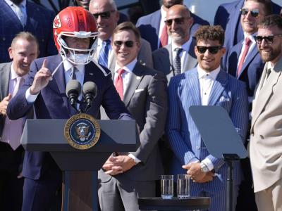 Joe Biden recibe al equipo campeón del Super Bowl LVII, Kansas City Chiefs