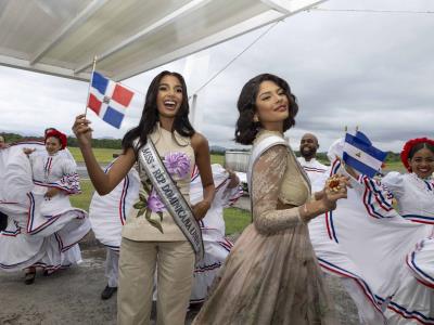 La actual reina de Miss Universo, Sheynnis Palacios, se encuentra realizando una visita en la República Dominicana