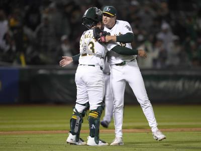 Luis Medina logra su primera victoria en un periodo de más de 11 meses, y Oakland obtiene el triunfo