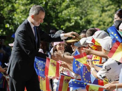 Madrid conmemora una década del reinado de Felipe VI