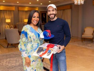 Magali Febles participa en la ceremonia de toma de posesión de Nayib Bukele