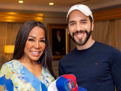 Participación de Magali Febles en la ceremonia de investidura de Nayib Bukele