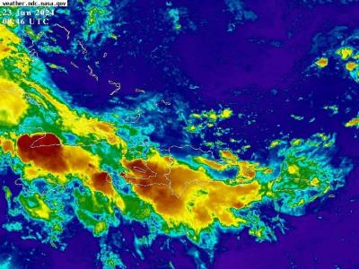 Se espera que la vaguada continúe generando precipitaciones en las horas venideras