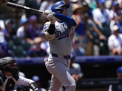 Shohei Ohtani alcanza un total de 21 cuadrangulares jugando con los Dodgers, quienes vencen a los Rockies