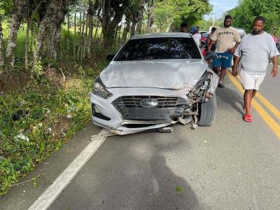 Accidente de tránsito en Hato Mayor deja cinco personas heridas