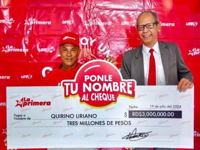 Albañil gana RD$3 millones en Loto 5 y Loto 5+ de La Primera