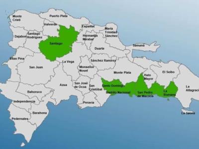 Alerta verde por lluvias en la ciudad de Santo Domingo, República Dominicana