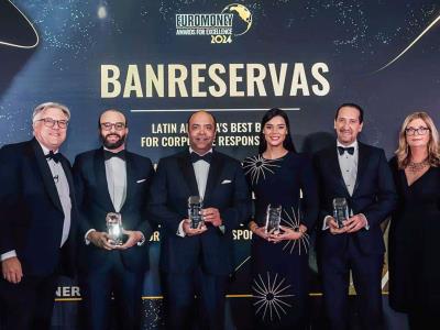 Banreservas recibe cuatro premios otorgados por la revista Euromoney