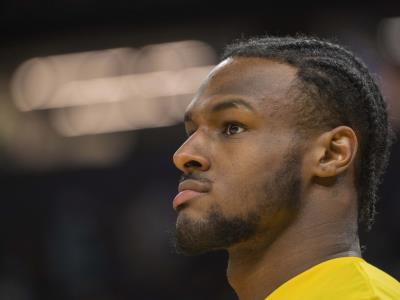 Bronny James fuera de la alineación para el partido de los Lakers en el California Classic